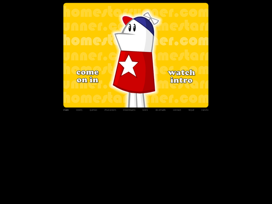 Screenshot of homestarrunner.com in 2006