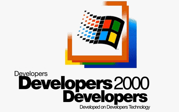 Windows 2000 Professional Built on NT Technology boot screen

changed to

Developers Developers 2000 Developers Developed on Developers Technology