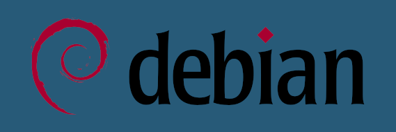 Debian logo.